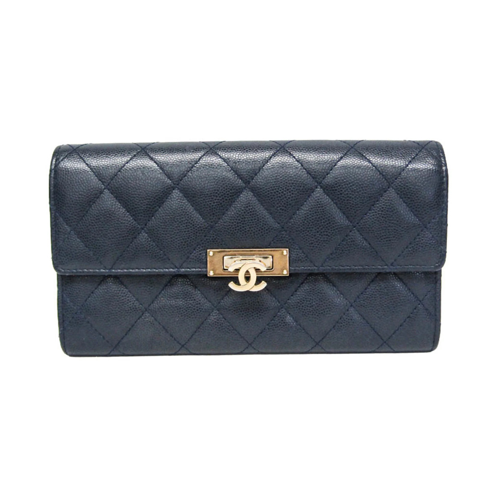 CHANEL Blue Wallet